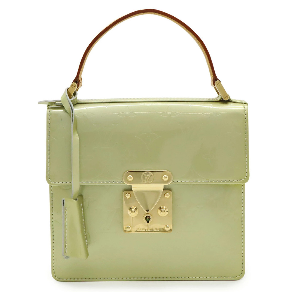 LOUIS VUITTON Monogram Vernis Spring Street Handbag Enamel Calf Patent Vernis